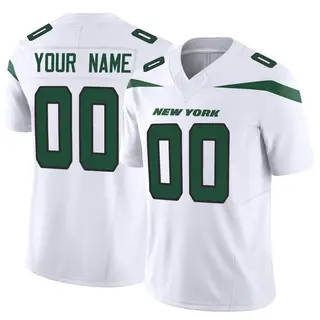 Men's Nike White New York Jets Vapor F.U.S.E. Elite Custom Jersey