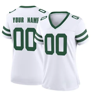 Israel Abanikanda Men's Nike White New York Jets Legacy Custom Game Jersey Size: Medium