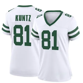 NY.Jets #81 Zack Kuntz Game Jersey - Black Stitched American